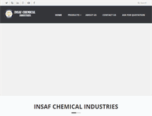 Tablet Screenshot of insafchemicals.com
